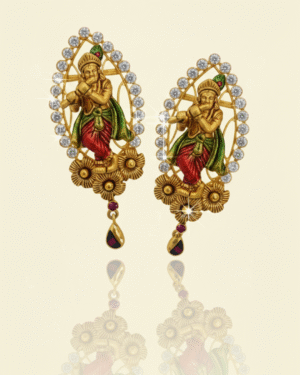 Traditional Temple Gold Earring