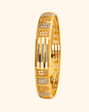 Luxury handcrafted gold bangle
