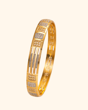 Single 22K gold bangle studio photography